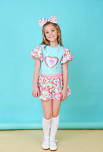 Load image into Gallery viewer, A Dee Emma Popping Hearts Short Set Turquoise