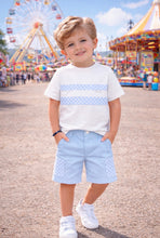 Load image into Gallery viewer, Pastels &amp; Co Reggie Going Gingham T-Shirt &amp; Short Set - Blue 🩵
