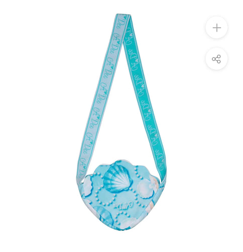 A Dee Orilla Pearl Print Shell Bag - Aruba Blue