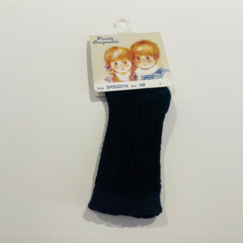 Pretty Originals Boys Ripped Knee Socks - Navy