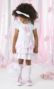 A Dee Casey Bright White Skirt Set