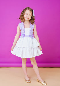 Babine Girls Gingham Lilac Dress 💜