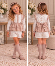 Load image into Gallery viewer, Bubba Booties Babine Exclusive Short Set- Beige/Camel