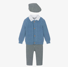 Load image into Gallery viewer, Beau Kid 4 Piece Tweed Suit - Blue