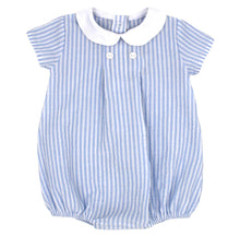 Load image into Gallery viewer, Rapife Baby Boys Seersucker Romper - Sky Blue