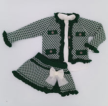 Load image into Gallery viewer, Rahigo Gils Five Piece Skirt Set - Green &amp; White
