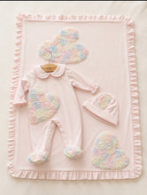 Load image into Gallery viewer, Chic by Deolinda High End Baby Girls Babygrow, Hat &amp; Matching Blanket - Pink