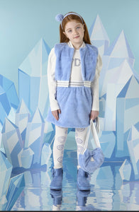 A DEE
A Dee On Ice Prinny Pheonix Faux Fur Skirt Set & Gilet - Iced Blue