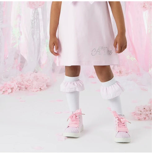 A Dee Colette Knee High Socks - Bright White