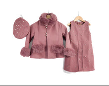 Load image into Gallery viewer, Girls 3 Piece Suit - Dusty Pink