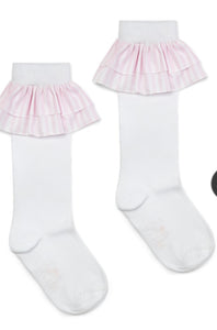 A Dee Colette Knee High Socks - Bright White