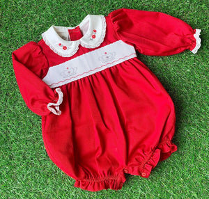 Pretty Originals Girls Queen Romper -Red