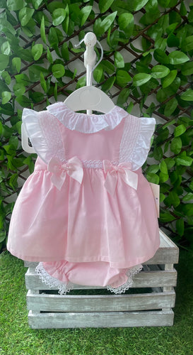 Baby Girls Dress & Nickers - Pink 🩷