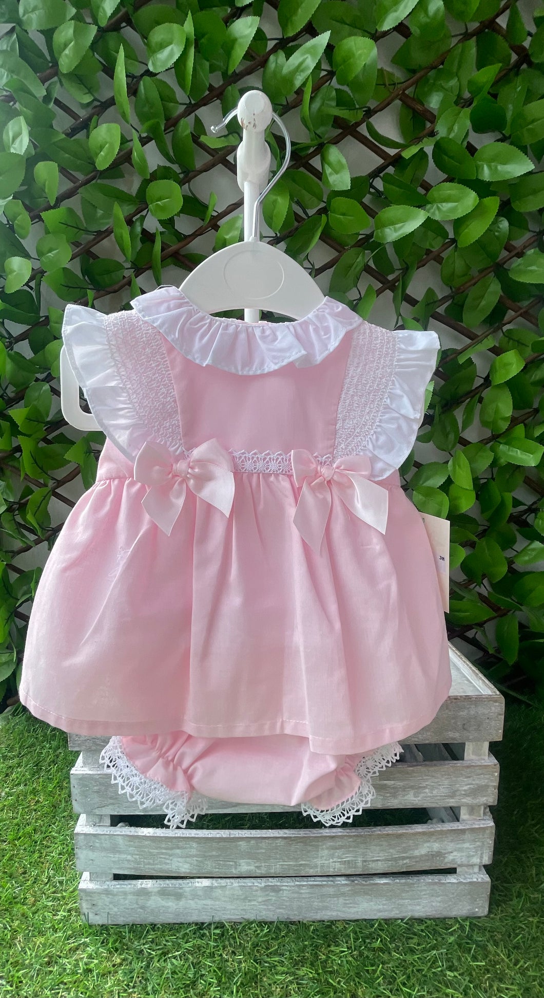 Baby Girls Dress & Nickers - Pink 🩷