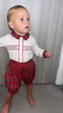 Load image into Gallery viewer, Pretty Originals Boys Smocked Tartan Set