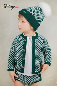 Pre-Order Rahigo Boys 3 Piece Jam Pant Set with Socks - Green