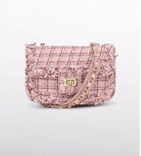 Load image into Gallery viewer, Abel &amp; Lula Petal Girls Pink Tweed Handbag