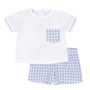 Rapife Boys Checked Boys Short Set - Blue 💙