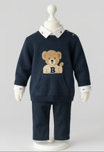 Load image into Gallery viewer, Mayoral Boys 3 Piece Navy Teddy Set