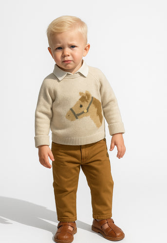 Mayoral Boys 3 Piece Horse Set - Camel