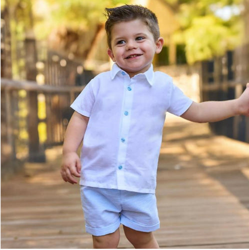 Rapife Boys Waffle Skirt Short Set