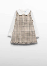 Load image into Gallery viewer, Pre-Order Abel &amp; Lula Girls' Tweed Pinafore Dress