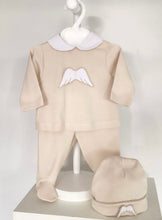 Load image into Gallery viewer, Baby Boys Angel Wing Set &amp; Hat - Camel