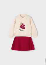 Load image into Gallery viewer, Mayoral Girls Knitted Top and Skirt Set - Red