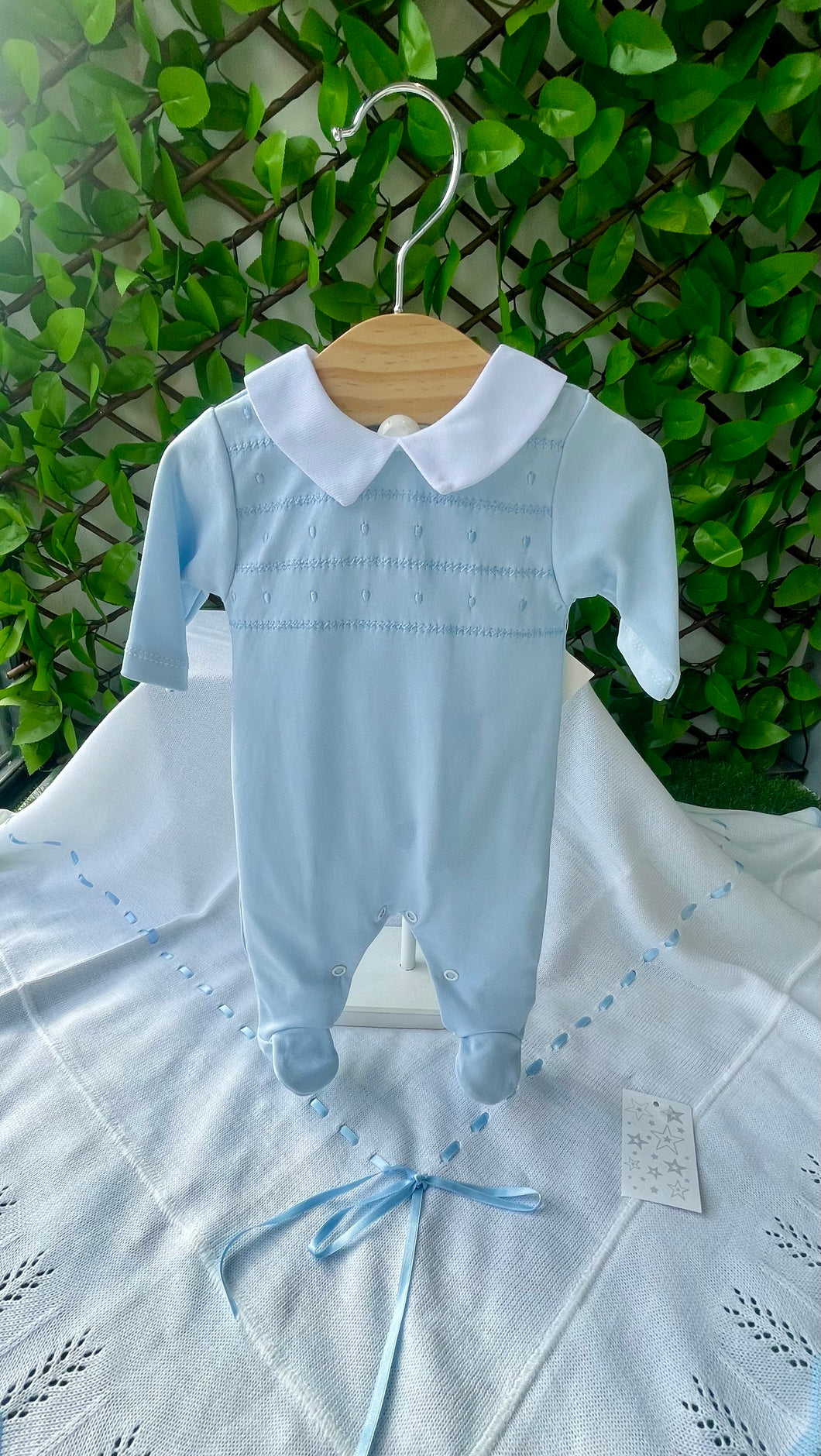 Baby Boys Baby Grow - Baby Blue