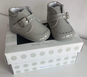 Pretty Originals Baby Boys Soft Sole Pram Boot - Grey