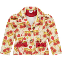 Load image into Gallery viewer, A Dee Clio Crown Print Blazer - Snow White