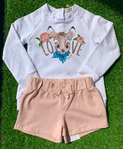 Emc White Jumper & Short Set