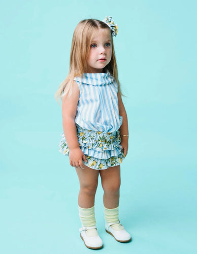 Babine Girls Lemon Short Set