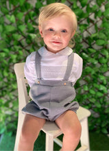 Load image into Gallery viewer, Boys Smocked Hbar Set -Grey