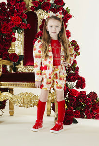 A Dee Clio Crown Print Blazer - Snow White