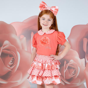 A Dee Yvonne Triple Frill Skirt Set