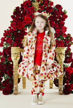 Load image into Gallery viewer, A Dee Cara Faux Fur Hooded Crown Print Coat - Snow White