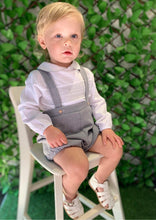 Load image into Gallery viewer, Boys Smocked Hbar Set -Grey