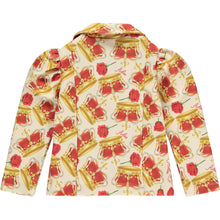 Load image into Gallery viewer, A Dee Clio Crown Print Blazer - Snow White