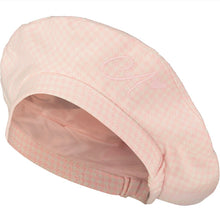 Load image into Gallery viewer, A Dee Angelina Peony Dreams Houndstooth Beret - Pale Pink