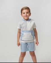 Load image into Gallery viewer, Caramelo Kids Boys Hooded Short Set - Blue