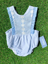 Load image into Gallery viewer, Babine Blue Stripy Romper (NON Refundable)