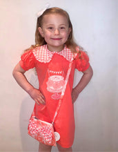 Load image into Gallery viewer, A Dee Ysabella Bright Coral Cake Party Dress