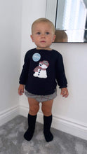 Load image into Gallery viewer, Juliana Boys Snowman 2 Piece Set - Navy