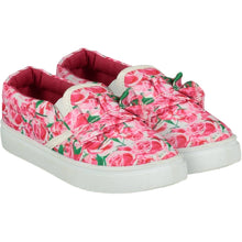 Load image into Gallery viewer, A Dee Chic Garden Ross Pink Frilly Canvas Trainers