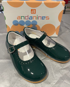 Clearance Andanines Green Patent Mary Janes