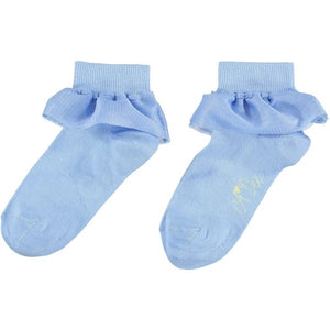 A Dee Spread Your Wings Josie Light Blue Tulle Frill Anke Socks