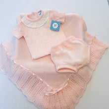 Load image into Gallery viewer, Sarson Girls Pink Knitted Jam Pant Set