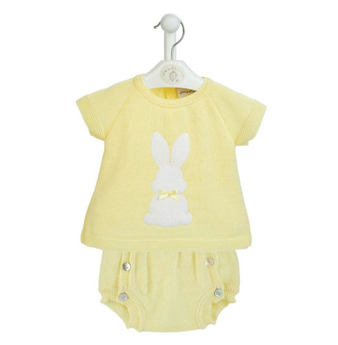 Dandelion Lemon Knitted Bunny Rabbit Jam Pant Set