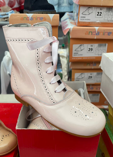 Clearance Patent Pink Boots